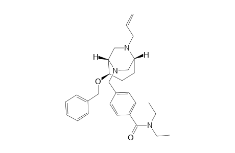 (+)-4-{[(1R,4R,5S)-8-Allyl-4-benzyloxy-6,8-diazabicyclo[3.2.2]non-6-yl]methyl}-N,N-diethylbenzamide