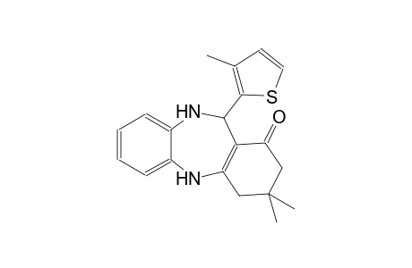 3,3-dimethyl-11-(3-methyl-2-thienyl)-2,3,4,5,10,11-hexahydro-1H-dibenzo[b,e][1,4]diazepin-1-one