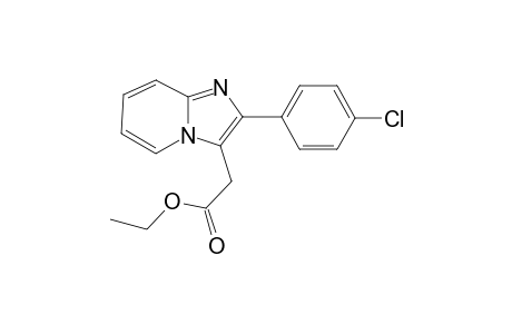 Ethyl 2-[2-(4-chlorophenyl)imidazo[1,2-A]pyridin-3-yl]acetate