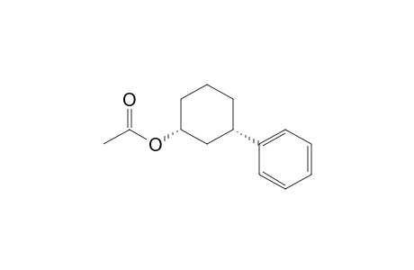 (1R,3S)-3-Phenyl-1-acetoxycyclohexane