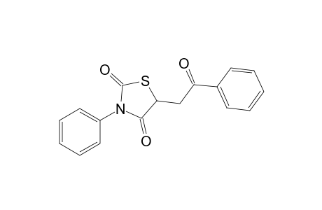 3-Phenyl-5-(2-phenyl-2-oxoethyl)-2,4-dioxo-1,3-thiazolidine