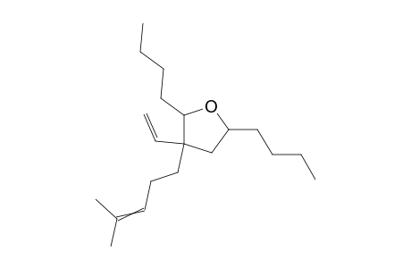 3-Ethenyl-2,5-dibutyl-3-(4-methyl-3-pentenyl)tetrahydrofuran