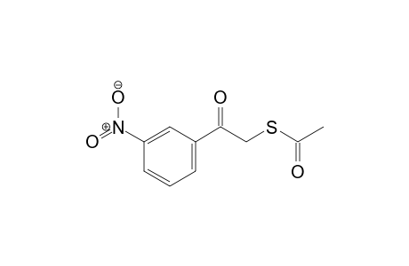 2-Acetylthio-3'-nitroacetophenone