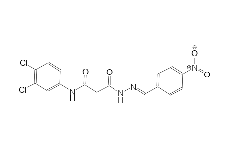 beta-alanine, N-(3,4-dichlorophenyl)-3-oxo-, 2-[(E)-(4-nitrophenyl)methylidene]hydrazide