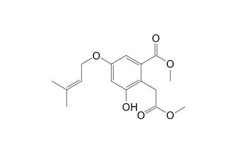 Dimethyl 3-hydroxy-5-[(3,3-dimethylally)oxy]homophthalate