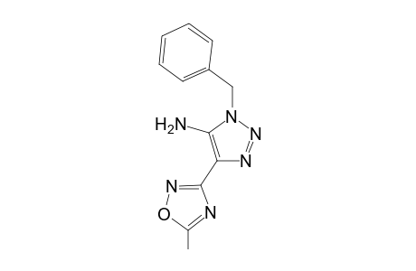 5-Amino-1-benzyl-4-(5-methyl-1,2,4-oxadiazol-3-yl)-1,2,3-triazole