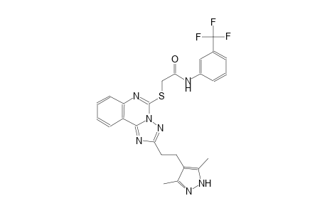 acetamide, 2-[[2-[2-(3,5-dimethyl-1H-pyrazol-4-yl)ethyl][1,2,4]triazolo[1,5-c]quinazolin-5-yl]thio]-N-[3-(trifluoromethyl)phenyl]-