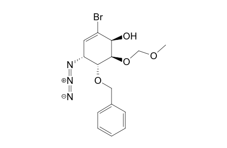 (1S,4R,5R,6R)-4-Azido-5-benzyloxy-2-bromo-6-(methoxymethoxyl)-cyclohex-2-ene-1-ol