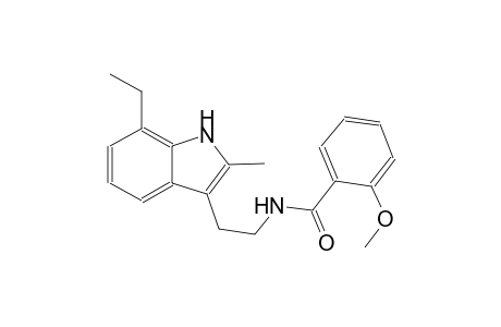benzamide, N-[2-(7-ethyl-2-methyl-1H-indol-3-yl)ethyl]-2-methoxy-