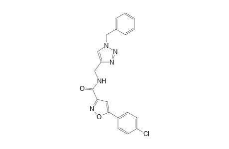 N-((1-Benzyl-1H-1,2,3-triazol-4-yl)methyl)-5-(4-chlorophenyl)isoxazole-3-carboxamide