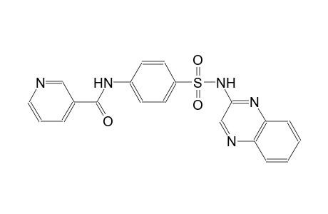 N-{4-[(2-quinoxalinylamino)sulfonyl]phenyl}nicotinamide