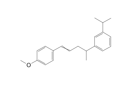 1-isopropyl-3-[5-(4-methoxyphenyl)pent-4-en-2-yl]benzene