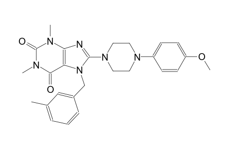 8-[4-(4-methoxyphenyl)-1-piperazinyl]-1,3-dimethyl-7-(3-methylbenzyl)-3,7-dihydro-1H-purine-2,6-dione