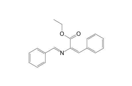 2-Propenoic acid, 3-phenyl-2-[(phenylmethylene)amino]-, ethyl ester