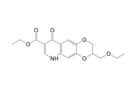 3-(ethoxymethyl)-9-oxo-2,3,6,9-tetrahydro-p-dioxino[2,3-g]quinoline-8-carboxylic acid, ethyl ester