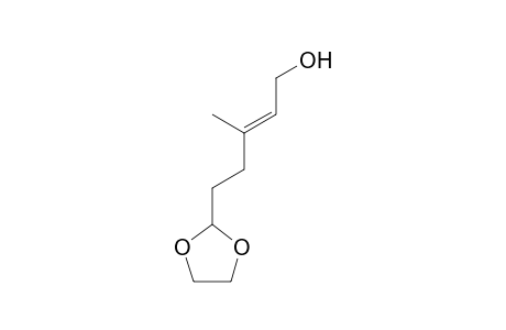 (2E)-5-(1,3-Dioxolan-2-yl)-3-methyl-2-penten-1-ol