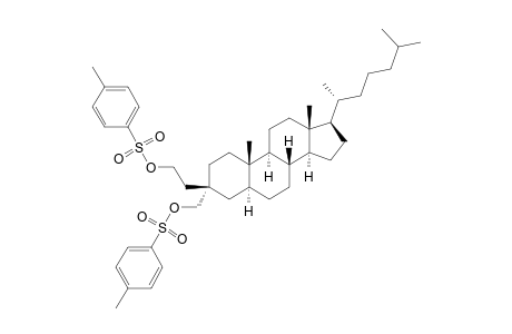 3.beta.-(2'-Tosyloxyethyl)-3.alpha.-(tosyloxymethyl)-5.alpha.-cholestane