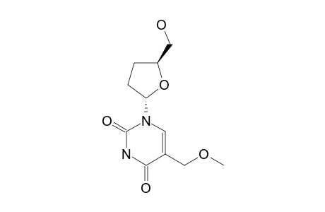 1-(2,3-DIDEOXY-ALPHA-D-GLYCERO-PENTOFURANOSYL)-5-METHOXYMETHYLURACIL