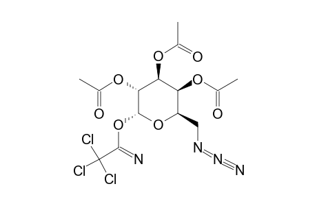 6-AZIDO-2,3,4-TRI-O-ACETYL-6-DEOXY-ALPHA-D-GALACTOPYRANOSYL-TRICHLOROACETIMIDATE