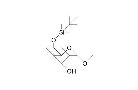 Methyl 2,4-dideoxy-2,4-di-C-methyl-6-O-(dimethyl-tert-butylsilyl)-A-D-idopyranoside