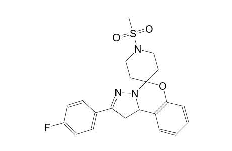 2-(4-fluorophenyl)-1'-(methylsulfonyl)-1,10b-dihydrospiro[benzo[e]pyrazolo[1,5-c][1,3]oxazine-5,4'-piperidine]