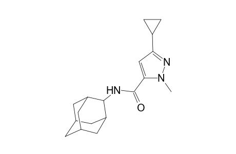 1H-Pyrazole-5-carboxamide, 3-cyclopropyl-1-methyl-N-tricyclo[3.3.1.1(3,7)]dec-2-yl-