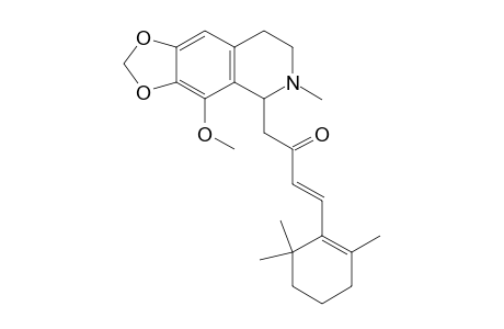 3-Buten-2-one, 1-(5,6,7,8-tetrahydro-4-methoxy-6-methyl[1,3]dioxolo[4,5-g]isoquinolin-5-yl)-4-(2,6,6-trimethyl-1-cyclohexenyl)-