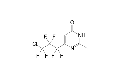 6-(.omega.-Chlorohexafluoropropyl)-2-methylpyrimidin-4(3H)-one