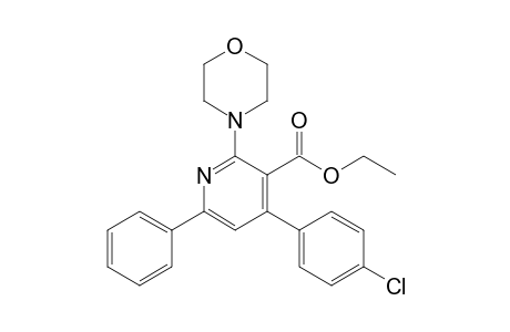 Ethyl 4-(4-chlorophenyl)-2-(4-morpholinyl)-6-phenyl-3-pyridinecarboxylate