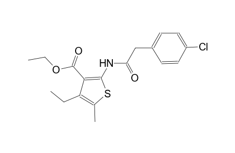 ethyl 2-{[(4-chlorophenyl)acetyl]amino}-4-ethyl-5-methyl-3-thiophenecarboxylate