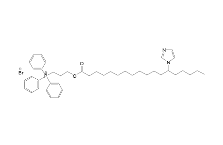 (3-((13-(1H-imidazol-1-yl)octadecanoyl)oxy)propyl)triphenylphosphonium bromide