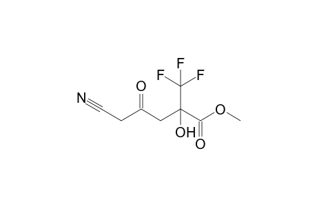 Methyl 5-cyano-2-hydroxy-4-oxo-2-(trifluoromethyl)pentanoate