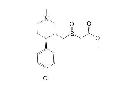 2-[(3R,4S)-4-(4-Chlorophenyl)-1-methyl-piperidin-3-ylmethanesulfinyl]-acetic Acid Methyl Ester