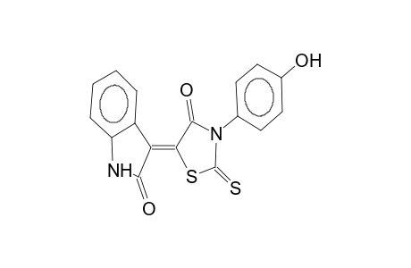 5-(2-oxo-2,3-dihydro-3-indolydene)-3-(4-hydroxyphenyl)-2-thioxo-1,3-thiazolidin-4-one