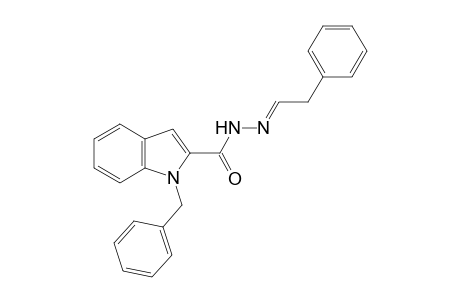 1-benzylindole-2-carboxylic acid, phenethylidenehydrazide