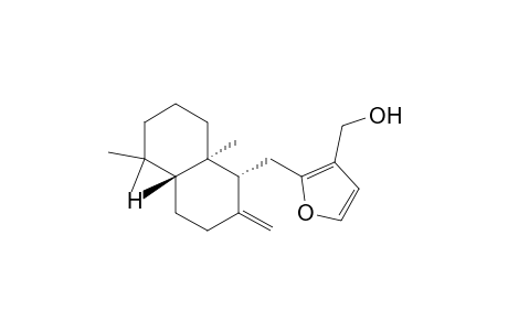 3-Furanmethanol, 2-[(decahydro-5,5,8a-trimethyl-2-methylene-1-naphthalenyl)methyl]-, [1S-(1.alpha.,4a.beta.,8a.alpha.)]-