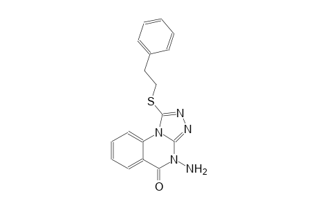 4-amino-1-[(2-phenylethyl)sulfanyl][1,2,4]triazolo[4,3-a]quinazolin-5(4H)-one