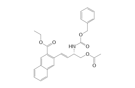 L-2-[(Benzyloxycarbonyl)amino]-4-(2-ethoxycarbonyl-3-naphthyl)but-3-enyl acetate