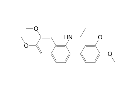 1-Ethylamino-2-(3,4-dimethoxyphenyl)-6,7-dimethoxynaphthalene