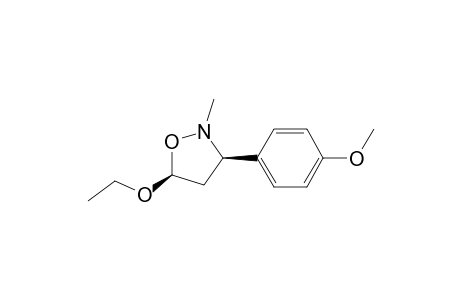 (3R,5S)-5-ethoxy-3-(4-methoxyphenyl)-2-methyl-1,2-oxazolidine
