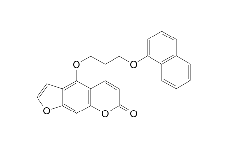 4-[3-(1-Naphthyloxy)propoxy]-7H-furo[3,2-g][1]benzopyran-7-one