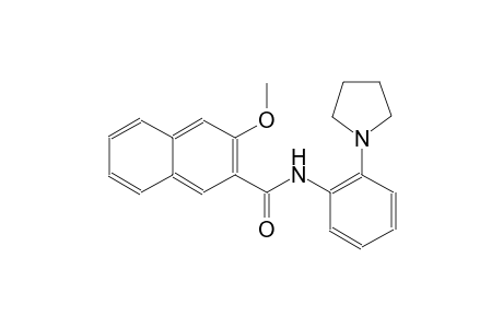 3-methoxy-N-[2-(1-pyrrolidinyl)phenyl]-2-naphthamide