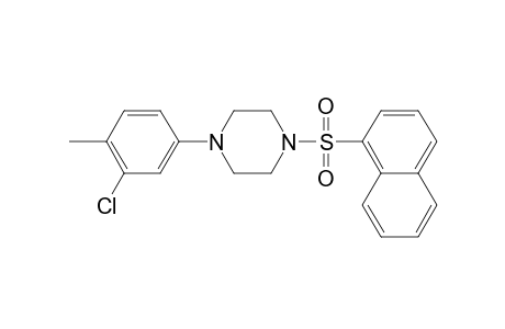 1-(3-Chloranyl-4-methyl-phenyl)-4-naphthalen-1-ylsulfonyl-piperazine