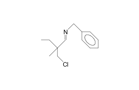 N-(3-Chloro-2-ethyl-2-methyl-1-propylidene)-benzylamine