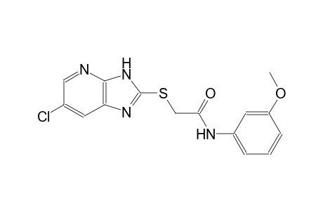 2-[(6-chloro-3H-imidazo[4,5-b]pyridin-2-yl)sulfanyl]-N-(3-methoxyphenyl)acetamide