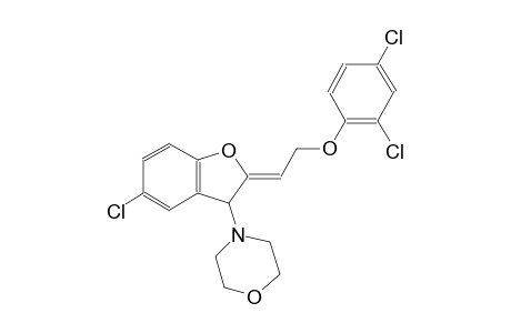 4-{(2Z)-5-chloro-2-[2-(2,4-dichlorophenoxy)ethylidene]-2,3-dihydro-1-benzofuran-3-yl}morpholine
