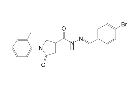 3-pyrrolidinecarboxylic acid, 1-(2-methylphenyl)-5-oxo-, 2-[(E)-(4-bromophenyl)methylidene]hydrazide