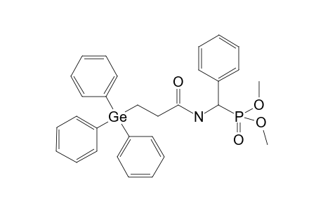 Dimethyl [N-(.beta.-triphenylgermanyl)-propionyl-.alpha.-aminobenzyl] -phosphonate