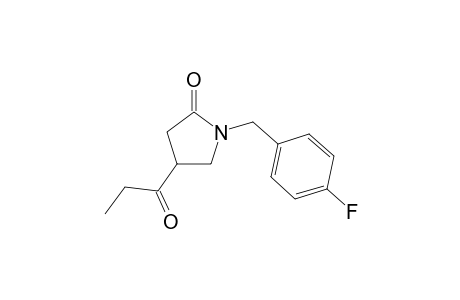 1-(4-Fluorobenzyl)-4-propionylpyrrolidin-2-one