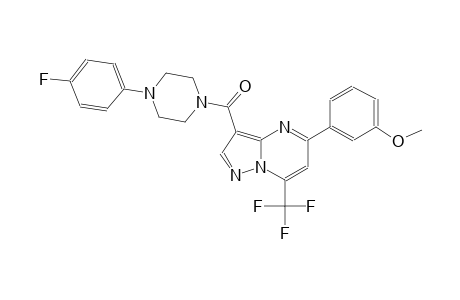 3-{[4-(4-fluorophenyl)-1-piperazinyl]carbonyl}-5-(3-methoxyphenyl)-7-(trifluoromethyl)pyrazolo[1,5-a]pyrimidine